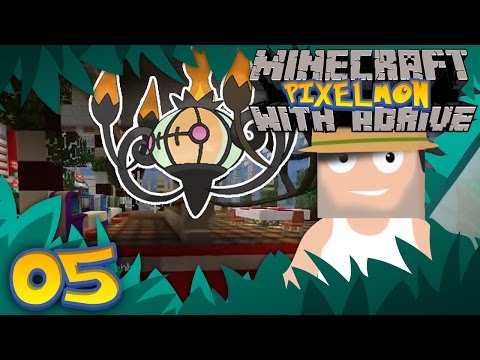 OUR FIRST GYM!! Minecraft PIXELMON LIVE with aDrive! Ep05- PocketPixels Red Let's Play!