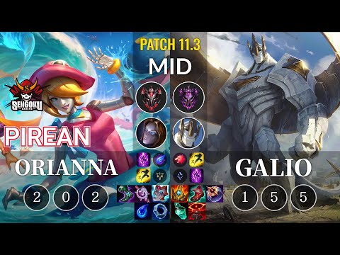 SG Pirean Orianna vs Galio Mid - KR Patch 11.3
