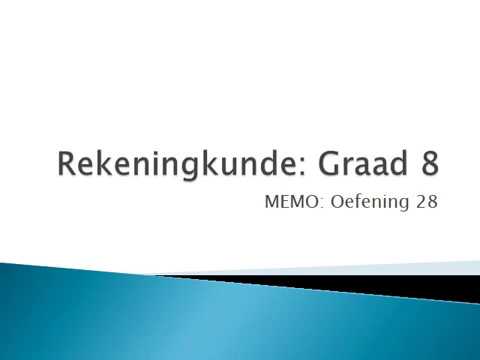 REKENINGKUNDE GRAAD 8: 5 Junie 2020 - periode 4 (05084)