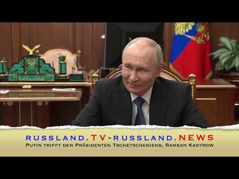 Putin trifft den Präsidenten Tschetscheniens, Ramsan Kadyrow