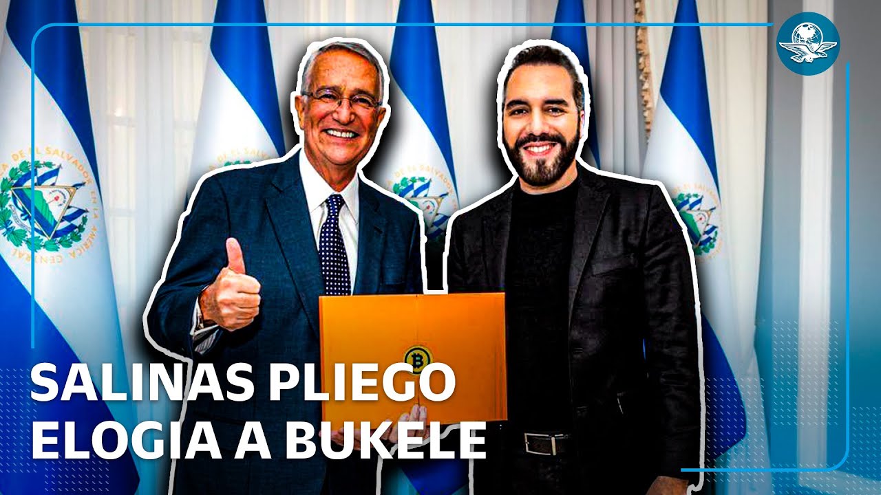 Salinas Pliego se reúne con el presidente Nayib Bukele; elogia su estrategia de seguridad