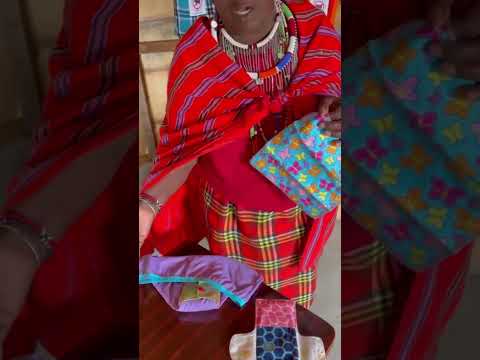Reusable feminine napkins in Ewaso Ngiro, Kenya #Conservation #TheTrashPunx #Maasai