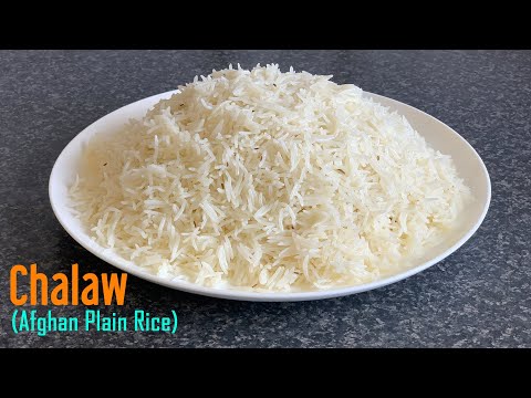 Chalaw (Afghan Plain Rice) Afghan Food Kitchen