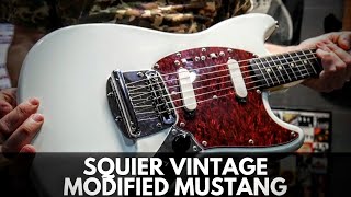 Video thumbnail for Squier By Fender Vintage Modified Mustang Sonic Blue Review by The Guitar Manifesto