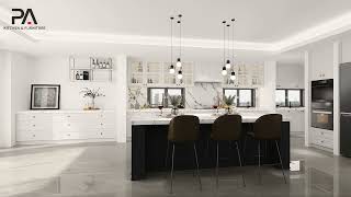 Farmhouse Kitchen White Shaker Cabinets