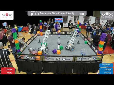 97934X Massive Upset—VEX Robotics 2020 TN HS State Championship (Tower Takeover)