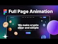 Full Website Animation Tutorial In Figma Learn UIUX Design Animation With Interactive Component