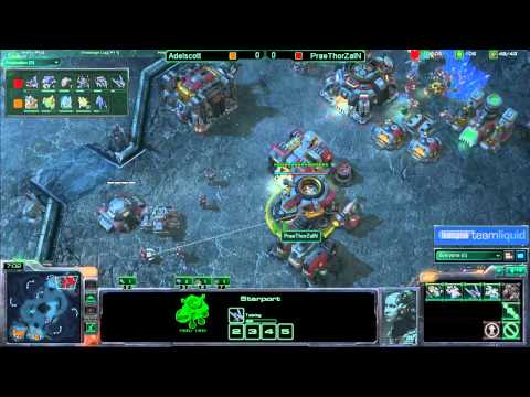 Game 1 - Prae.ThorZaIN (T) vs Mill.Adelscott (P) - TeamSpeak TL SC2 Open #12 Final