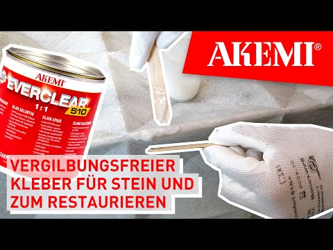 Vergilbungsfrei Kleben, ideal für helle Steine: AKEMI Klebstoff EVERCLEAR 510