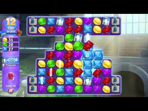 Wonka's World of Candy Level 16 no booster [Gameplay Walkthrough] [Zynga]