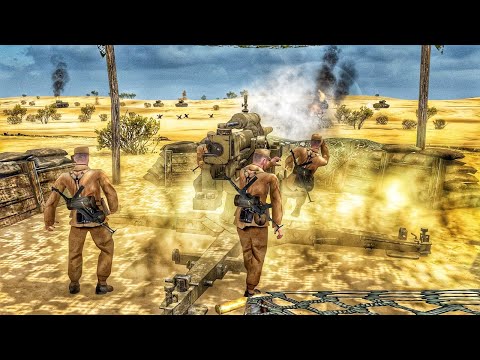 GERMAN 88 vs BRITISH TANKS (North Africa 1942) - Call to Arms - Gates of Hell: Ostfront