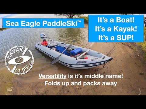 Super Cool Sea Eagle PaddleSki 437ps Awesome motorized boat, kayak, SUP!