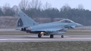 preview picture of video 'Wittmund 17.03.2015 Eurofighter Nachrennerstart'