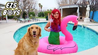 Mermaid SAVES Sammie From Octopus Man! Pretend Play Magic!