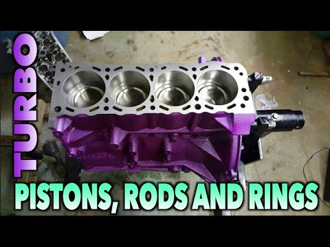 TURBO 240SX BUILD | HOW TO ASSEMBLE PISTONS, RODS AND RINGS