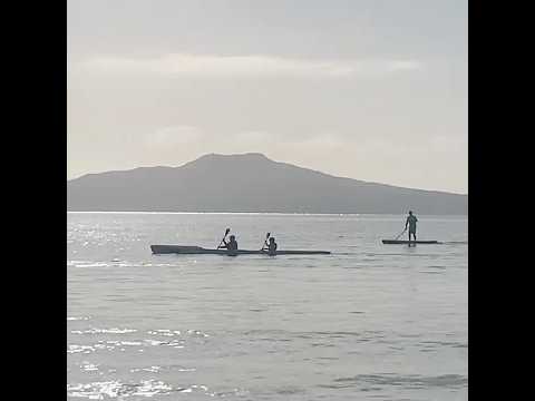 Paddling the Fenn Flying Fish for the first time #surfski #paddleboard #paddlers #newzealand