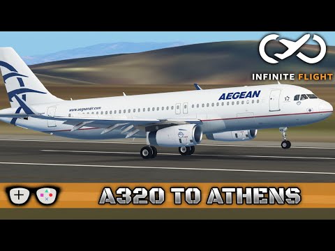 AEGEAN A320 | INFINITE FLIGHT FNF | Brussels Athens | EXPERT SERVER Gameplay (flight sim) - YouTube