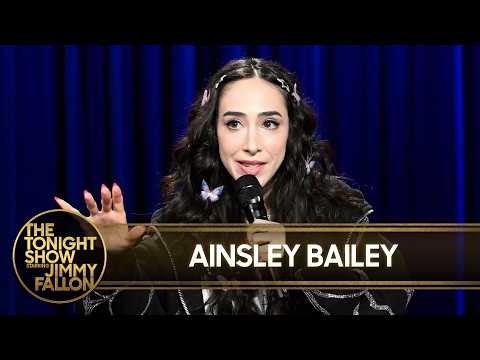 Thumbnail for Ainsley Bailey Stand-Up: Brunette Earthquake, Bridgerton Birthday Party | The Tonight Show by brunette