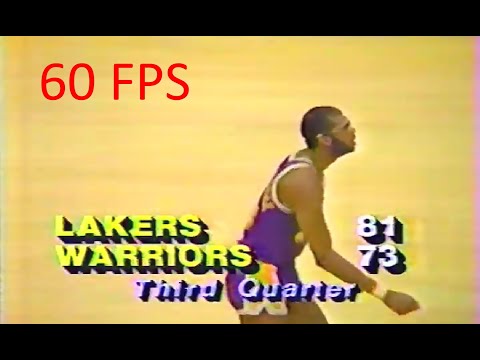 Classic NBA Remastered - 1982 Lakers vs Warriors - Highlights in HIGH QUALITY - Smooth frame rate