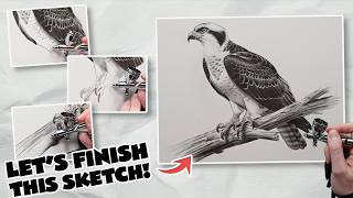 SKETCHING in a simple painting with an AIRBRUSH & ACRYLICS!