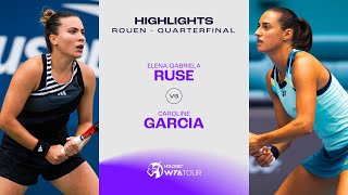 Теннис Elena-Gabriela Ruse vs. Caroline Garcia | 2024 Rouen Quarterfinal | WTA Match Highlights