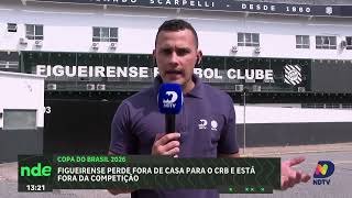 Figueirense perde para o CRB e está fora da Copa do Brasil