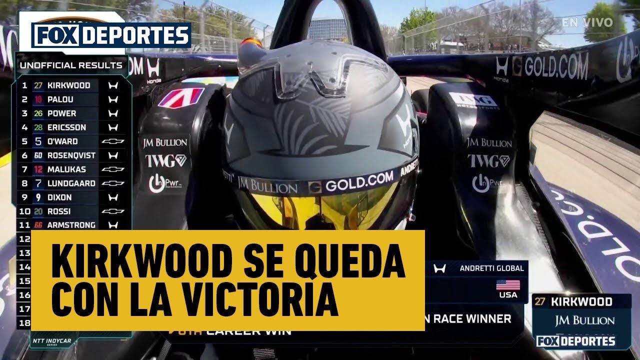 🤩🏆 KYLE KIRKWOOD SE QUEDA CON LA VICTORIA. Carrera espectacular hasta el final | IndyCar