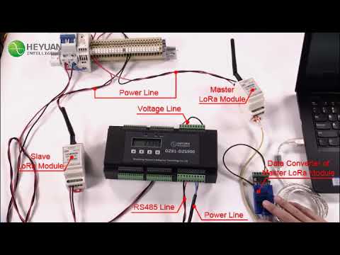 DZS900 multi-circuit energy meter +LoRa  Wireless transparent communication