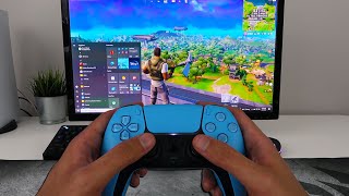 How to CONNECT PS5 CONTROLLER to PC (Fortnite) (EASY METHOD)