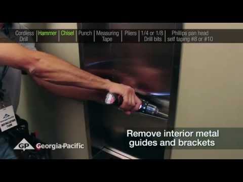 Georgia-Pacific Recessed Dispenser - Installation of enMotion® Classic Dispenser