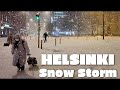 SUPER Snow Storm City Walk 24 7 ️ ️ Winter In Finland February PRE RECORDED SLOW TV CITY SOUND