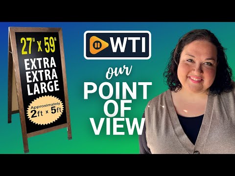 Excello Global Chalkboard Sign - WTI product video review