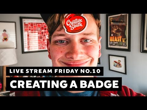 Live Stream Friday No.10 | Creating An Illustrated Badge