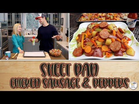 Sheet Pan Chicken Sausage and Peppers | Baking With Josh & Ange