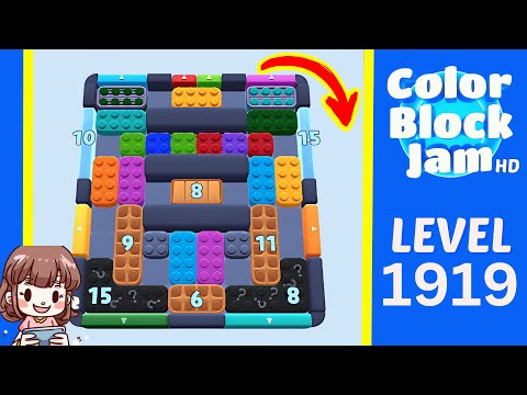 Color Block Jam Level 1010 (1919) Solution Walkthrough