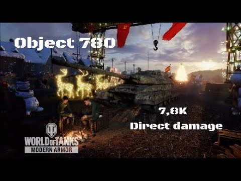 Object 780 in Pueblo oculto: 7,8K direct damage :Wot console - World of Tanks