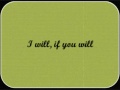 I will if you will john berry with lyrics