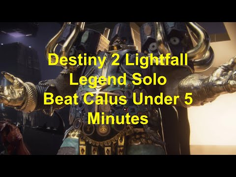 Legend Difficulty- Quick Calus Boss Fight Solo Lightfall- Under 5 Min