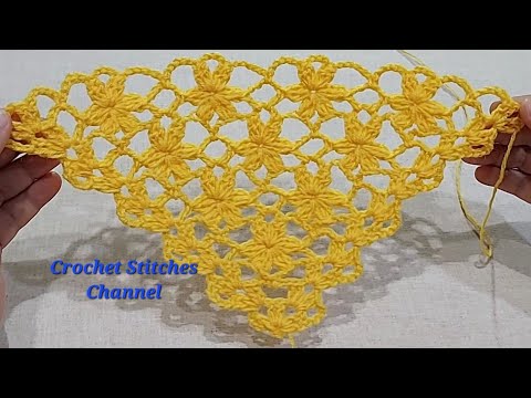 Crochet Shawl new design step by step (easy tutorial)