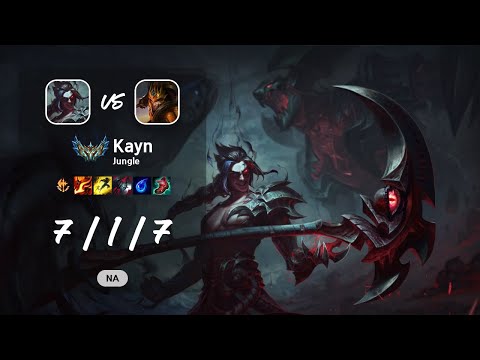 Kayn Jungle vs Jarvan IV - NA Challenger Patch 13.10