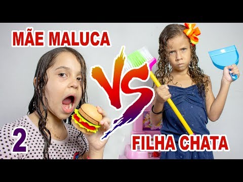 Sarah playing mother and daughter - Slime Baff - Video for Kids