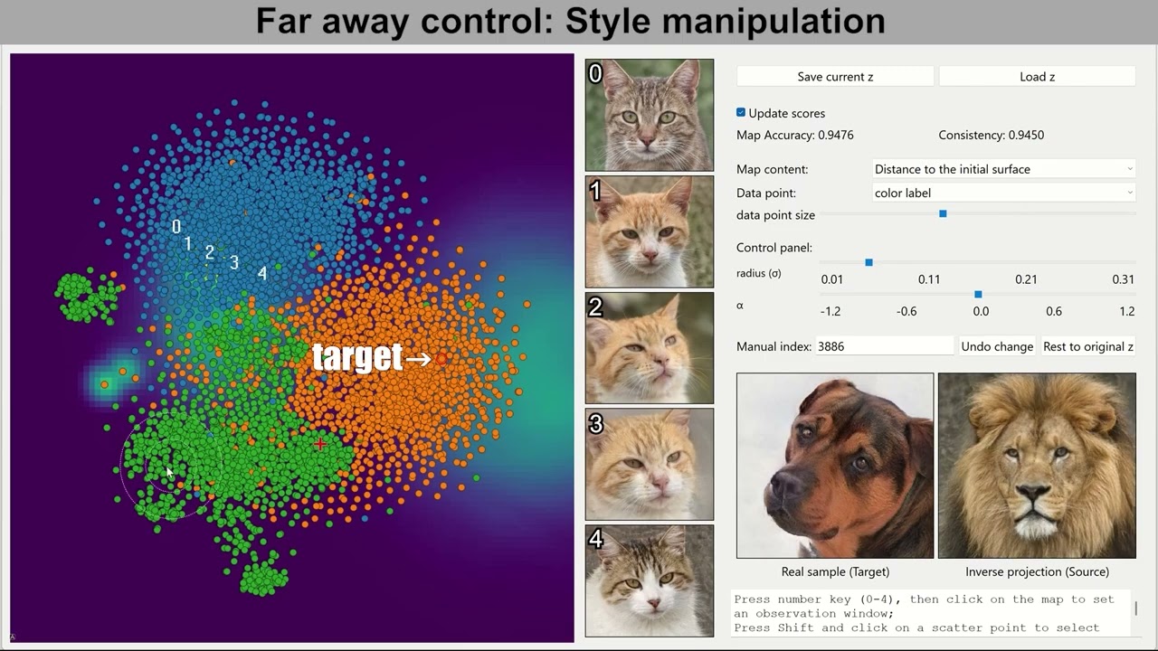 LCIP: Loss-Controlled Inverse Projection of High-Dimensional Data Supplementary Video