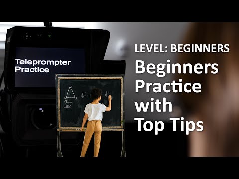 Teleprompter Practice - Beginners - with Top Tips!