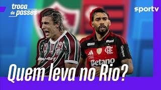 FLUMINENSE E FLAMENGO SE ENFRENTAM NA FINAL DO CARIOCA NO MARACANÃ | TROCA DE PASSES | sportv