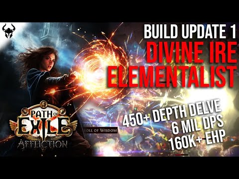 BIG LASERS!!! Divine Ire Elementalist Build - Update 1 | PoE 3.23 Affliction