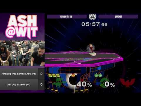 Hindawg + Prince Abu vs Omi + Santa - ASH@WIT #106 Melee Doubles Bracket