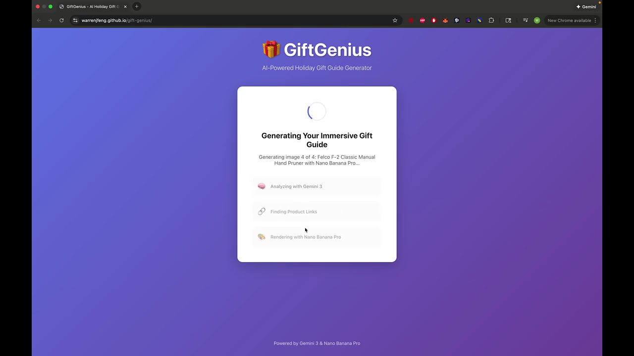GiftGenius project preview