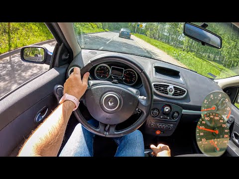 2006 Renault Clio [1.4 i 16V 98HP] |0-100| POV Test Drive #1196 Joe Black