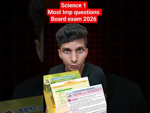 SCIENCE 1 - CHAPTER 3 IMP QUESTIONS 🔥 Science important questions 2026 ssc board class 10 mh #viral