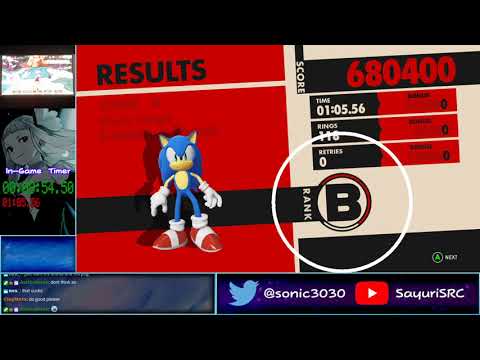 (WR) Sonic Forces - NG+ Story Stages speedrun in 34:40.25 IGT